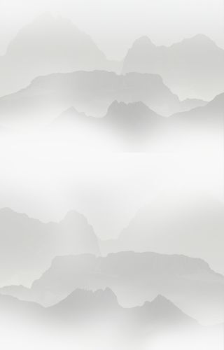 水墨山水群山素材免抠