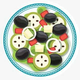 扁平化卡通美食免抠