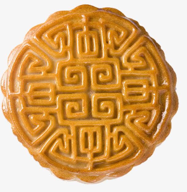 实物中秋酥皮月饼免抠