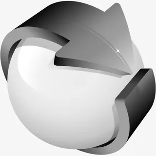 灰色旋转地球免抠