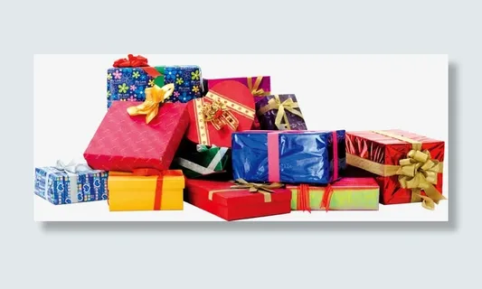 元旦礼品堆免抠