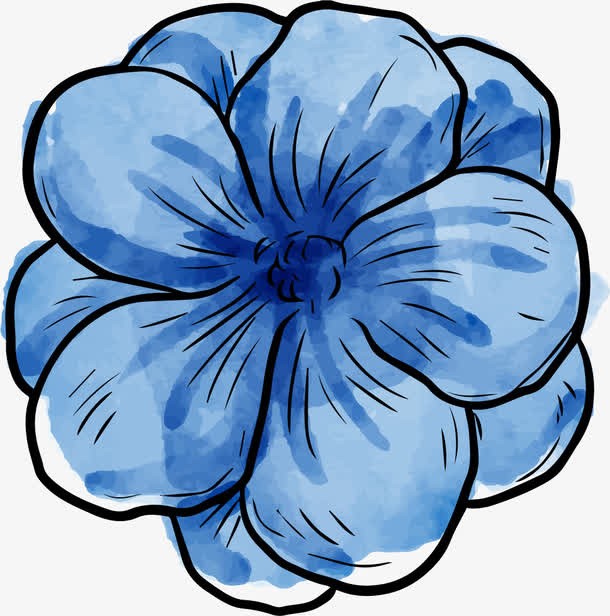 手绘水彩花卉免抠