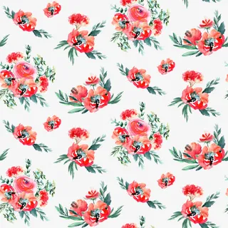 小清新水彩花朵底纹背景