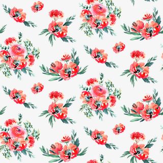 小清新水彩花朵底纹背景