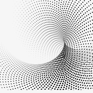 旋转的原点科技图案免抠