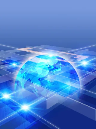 梦幻蓝色地球背景高清免抠