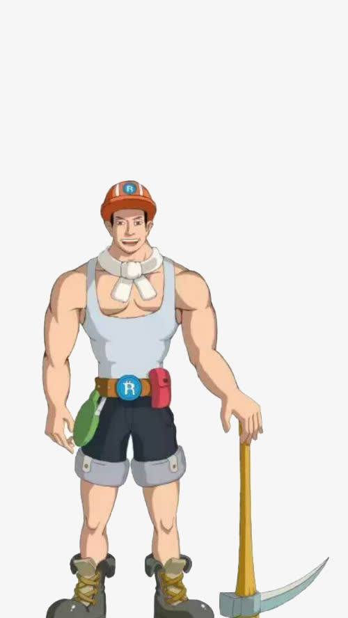 采矿工人免抠