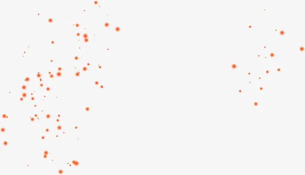 红色金秋设计图案免抠