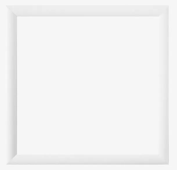 相框矢量图边框素材 精美立体白免抠