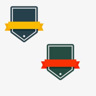 绿色蓝色主图标签促销标签免抠