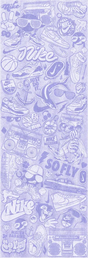 紫色运动用品壁纸免抠