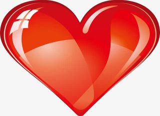 红色卡通可爱爱心设计手绘免抠