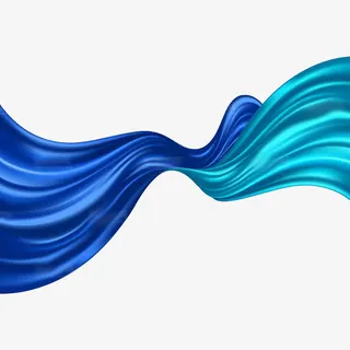 飘逸的彩带免抠