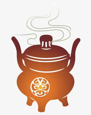 冒烟的香炉矢量图免抠