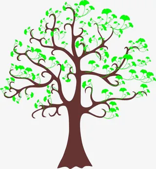 卡通银杏树免抠