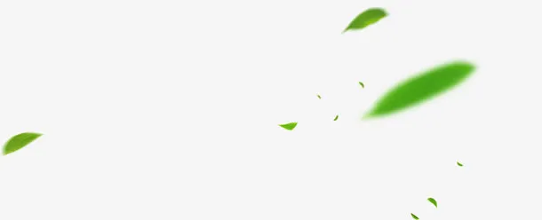 漂浮的小绿叶免抠