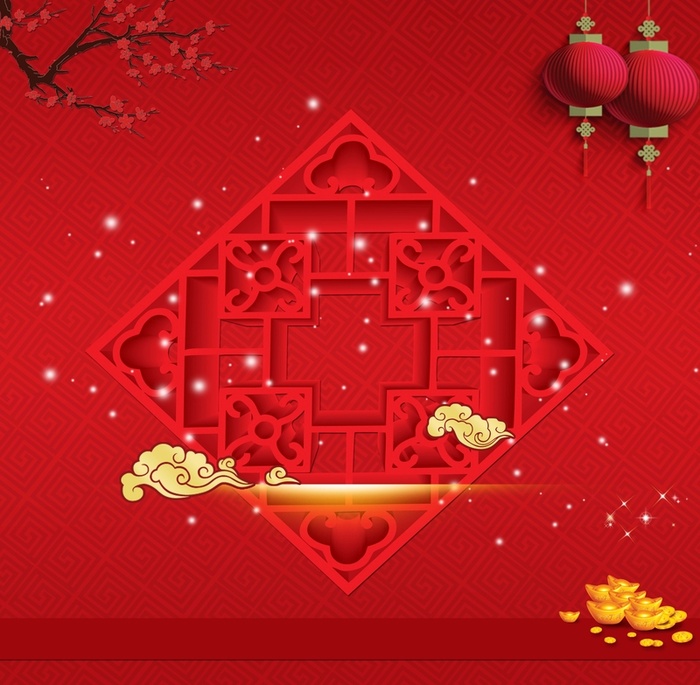 开门红海报背景素材高清