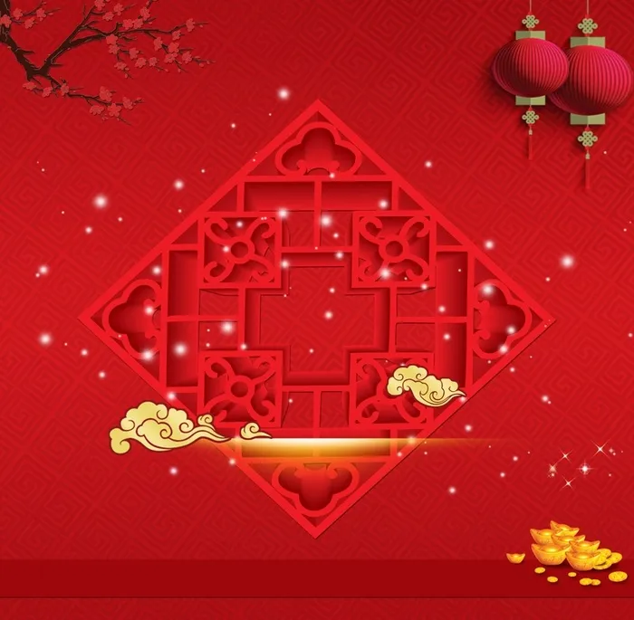 开门红海报背景素材高清