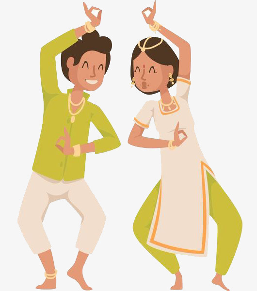 2个跳舞的泰国搭档免抠