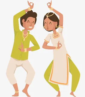 2个跳舞的泰国搭档免抠