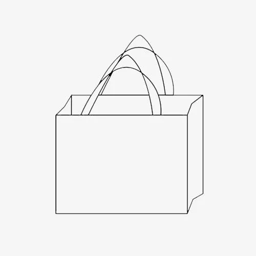 购物袋简笔画免抠