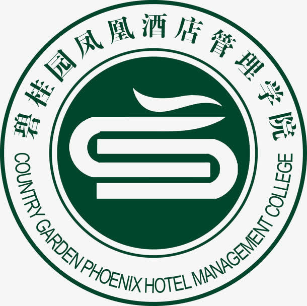 碧桂园凤凰酒店管理学院logo免抠