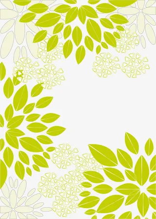 绿色背景花纹