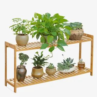 多层落地式花盆架免抠