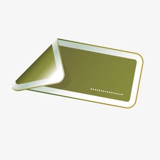 矢量棕色长条贴纸胶纸免抠