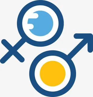 性别符号免抠图标元素 性别符号免抠图标元素