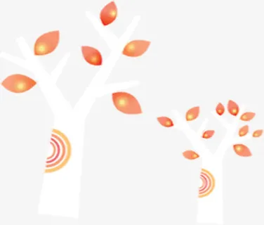 春天黄色树叶大树免抠