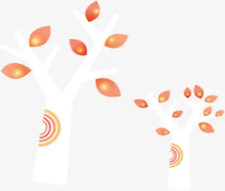 春天黄色树叶大树免抠