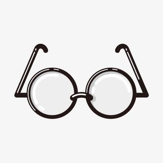 矢量博士眼镜免抠