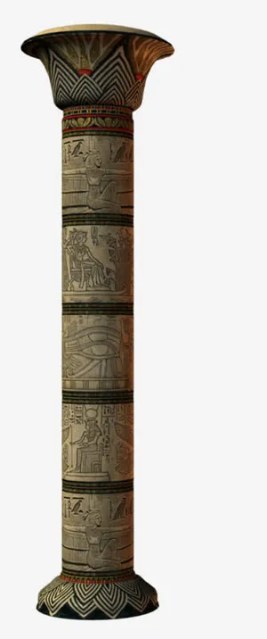古埃及大厅石柱免抠