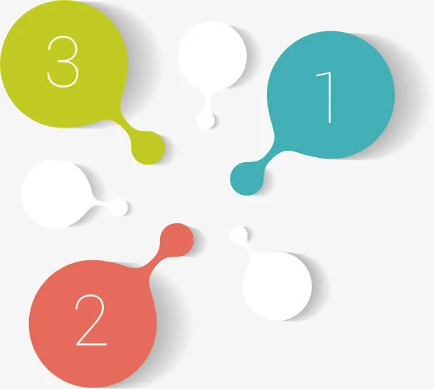 手绘多彩卡片免抠