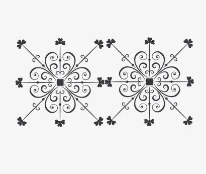 欧式底纹花纹边框免抠