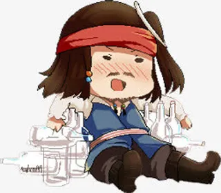 卡通长发二师兄淘宝承接页免抠