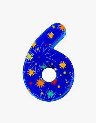 布纹字母数字6免抠