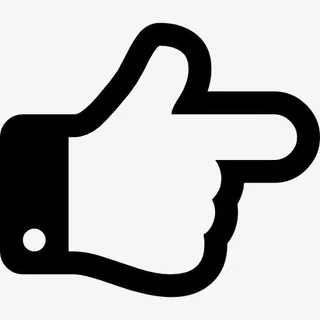 手指一手指向正确的方向图标免抠