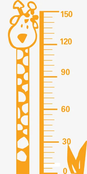 长颈鹿身高尺免抠