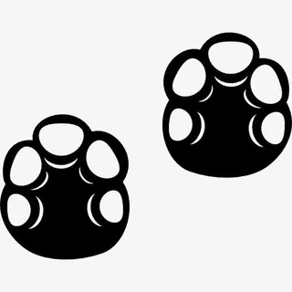 河马的足迹图标免抠