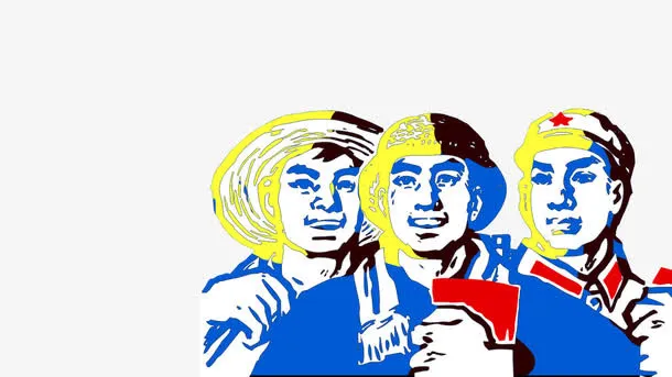 插图复古农民波普风免抠