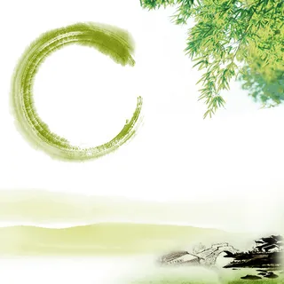 绿色中国风清明节psd分层主图背景素材高清