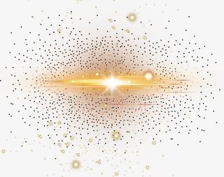 金色科技线条装饰图案免抠