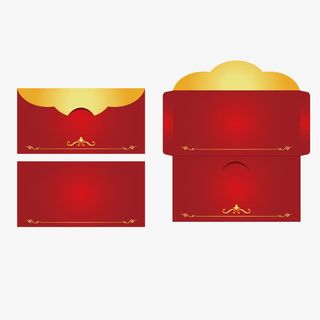矢量横版红包免抠