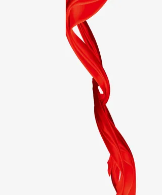 红色丝带免抠