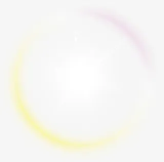 渐变黄色圆环七夕免抠