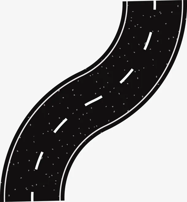 弯曲的道路png图免抠