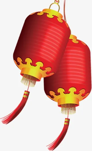 大红的灯笼免抠