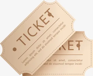 电影节两张电影票免抠